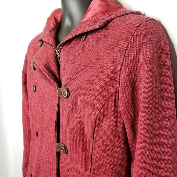 Columbia XCO Wool Blend Red and Black Jacket Small - Picture 3 of 9